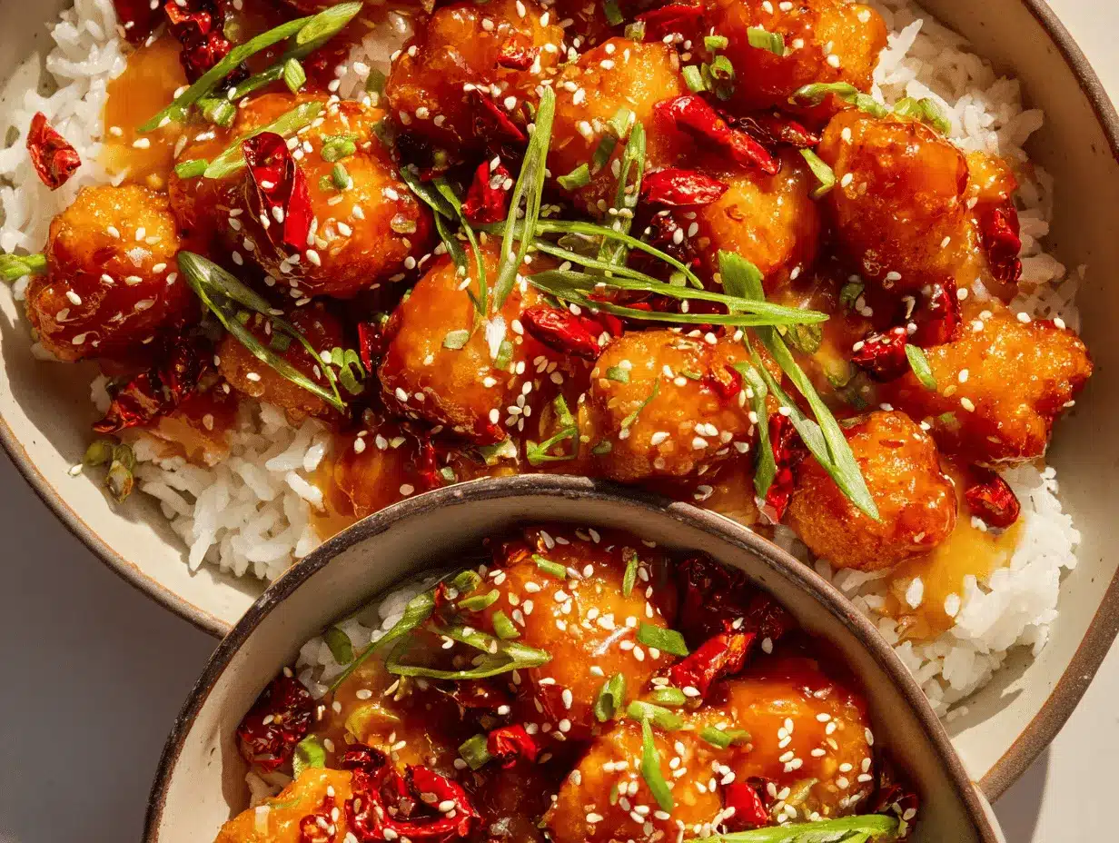 crispy sweet chili chicken bowls preparation steps