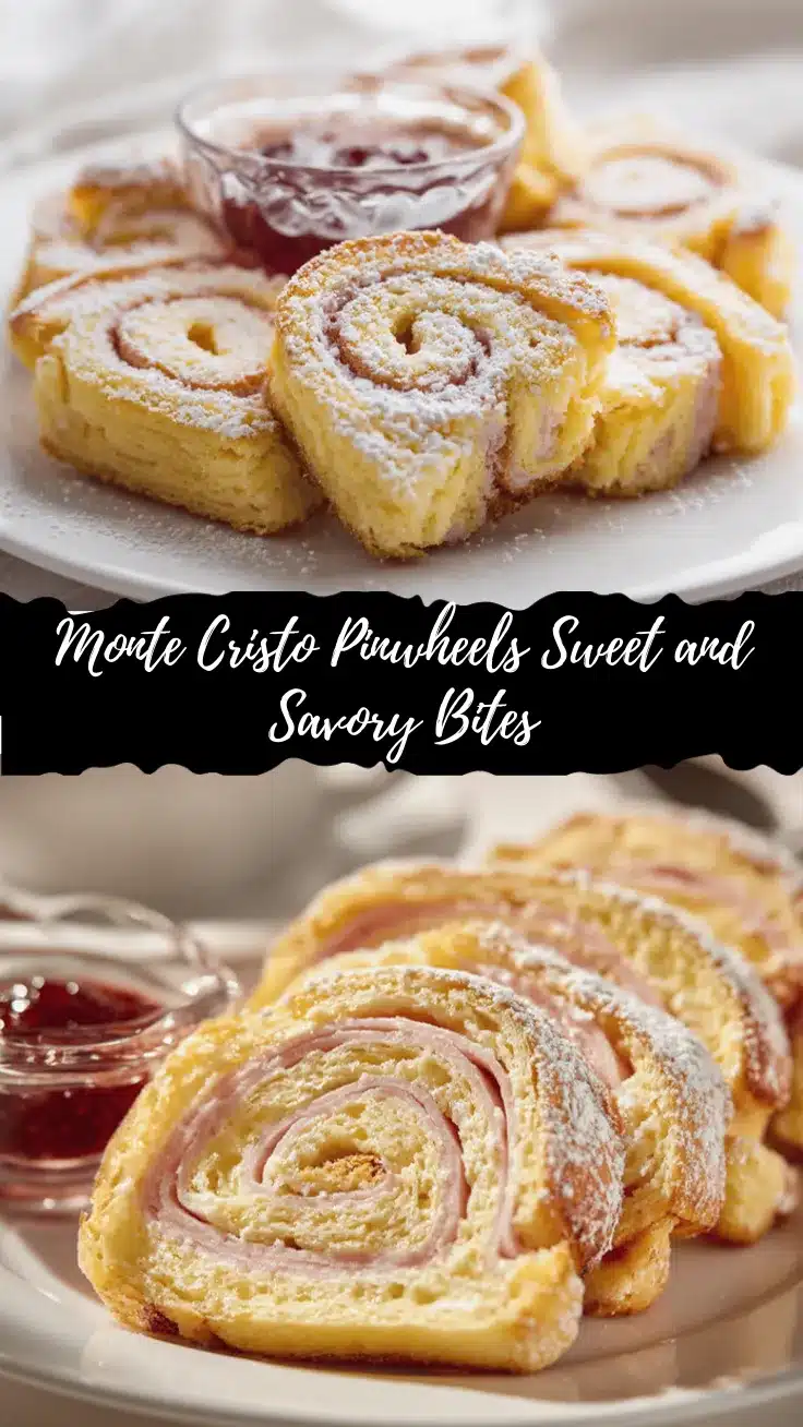 Monte Cristo pinwheels recipe