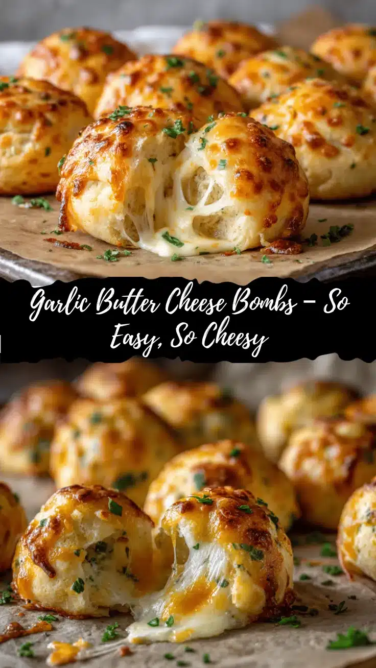 Pillsbury Biscuit Garlic Butter Cheese Bombs recipe