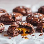 salted caramel brownie cookies - featured image