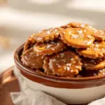 salted caramel pretzel cracker bites - featured image